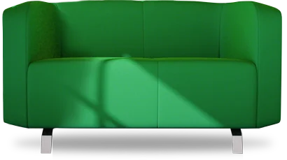 Green sofa
